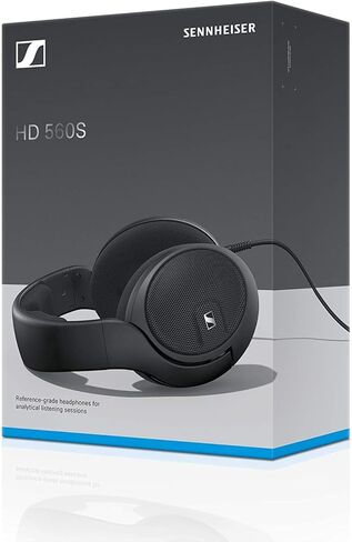 Sennheiser HD 560 S Over-The-Ear Audiophile Headphones - Neutral Frequency Response, E.A.R. Technology for Wide Sound Field, Open-Back Earcups, Detachable Cable, (Black) (HD 560S) (Renewed) HD 560S in Saudi Arabia