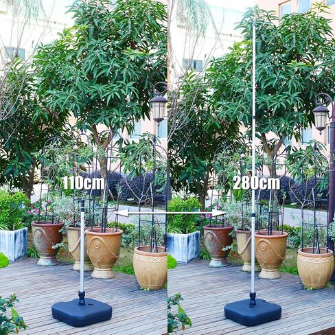 Orgrimmar مجموعة أعمدة قماش القنب القابلة للتعديل من 2 قضبان ألومنيوم متداخلة قابلة للحمل وخفيفة الوزن بديلة لأعمدة الخيمة للتخييم والمظلة وحقيبة الظهر والمشي لمسافات طويلة وأرجوحة المطر in Kuwait