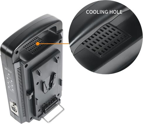 GVM 2 Packs 95Wh 6600mAh V Mount Battery with Charger+Power Cable Compatible Video Camera Camcorder Broadcast LED Light Replacement Brick for DSLR, Camera Battery with D-Tap and DC Output USB Ports in Saudi Arabia