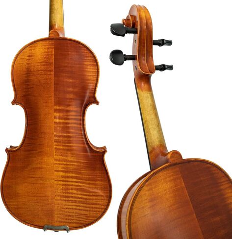Louis Carpini G2 Violin Outfit 4/4 Full Size - Carrying Case and Accessories Included - Solid Maple Wood and Ebony Fittings By Kennedy Violins in Saudi Arabia