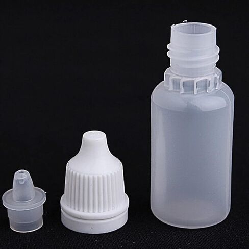 100/50PCS Plastic Eye Dropper Bottle Dropper Bottle, 10ML Empty Plastic Squeezable Eye Dropper bottle LDPE with Childproof Cap (100pcs Dropper Bottle) in Saudi Arabia