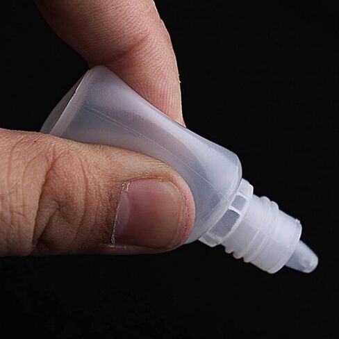 100/50PCS Plastic Eye Dropper Bottle Dropper Bottle, 10ML Empty Plastic Squeezable Eye Dropper bottle LDPE with Childproof Cap (100pcs Dropper Bottle) in Saudi Arabia