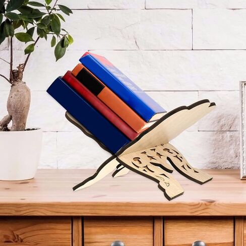 DOITOOL 2 قطعة حامل خشبي للكتاب المقدس حامل عرض الكتاب المقدس من Quaran حامل كتاب الصلاة الديني القابل للطي لمستلزمات الكنيسة والمصلى in Kuwait
