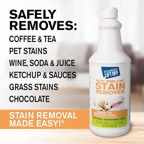 Motsenbocker's Lift Off 40503 32-Ounce Food, Beverage and Pet Stain Remover Spray Great as a Pre-Wash Laundry Treatment and Eliminates Tough Stains Water-Based in Saudi Arabia