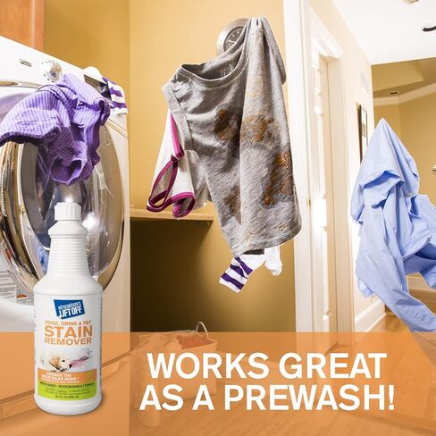 Motsenbocker's Lift Off 40503 32-Ounce Food, Beverage and Pet Stain Remover Spray Great as a Pre-Wash Laundry Treatment and Eliminates Tough Stains Water-Based in Saudi Arabia