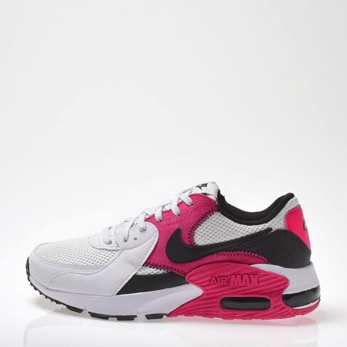 حذاء Nike Big Kid AIR MAX EXCEE باللون الأبيض/الأسود-Rush Pink Cross Trainer - CD5432 119 - مقاس 6 in Saudi Arabia