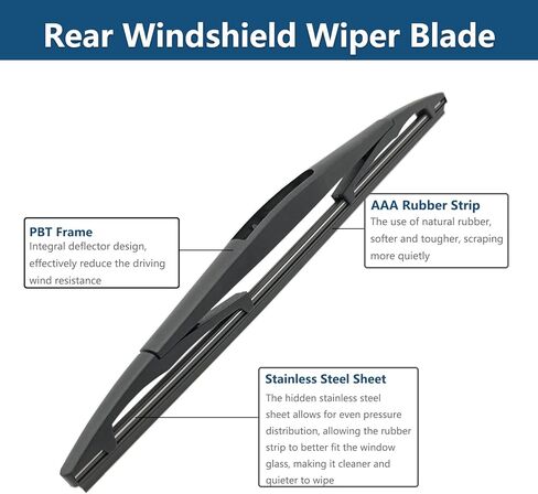 Rear Windshield Wipers Blade Arm Set for Honda CR-V 2017-2023 / for Jeep Wrangler 2018-2023/ for Nissan Murano Cube 2009-2014 / for Acura RDX 2019-2023 in Saudi Arabia