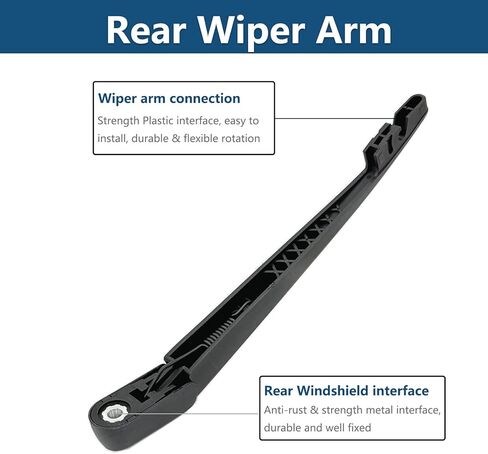 Rear Windshield Wipers Blade Arm Set for Honda CR-V 2017-2023 / for Jeep Wrangler 2018-2023/ for Nissan Murano Cube 2009-2014 / for Acura RDX 2019-2023 in Saudi Arabia