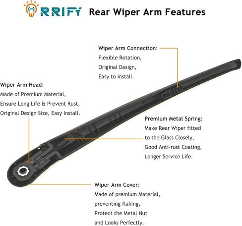 ORRIFY Rear Windshield Wiper Blade Arm Set for KIA Sportage 2005-2010, for Hyundai Tucson 2005-2009 Rear Windsheild Back Wiper Arm and wiper Blade with Cover Assembly in Saudi Arabia