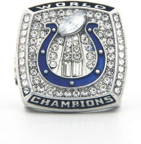 مانينغ 'المهور 2006 أبطال العالم طبق الأصل خواتم مع الجوز الأسود صندوق خشبي عيد الميلاد زخرفة الهدايا للرجال الأولاد الأطفال النساء الآباء الشباب in Kuwait