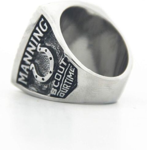 مانينغ 'المهور 2006 أبطال العالم طبق الأصل خواتم مع الجوز الأسود صندوق خشبي عيد الميلاد زخرفة الهدايا للرجال الأولاد الأطفال النساء الآباء الشباب in Kuwait