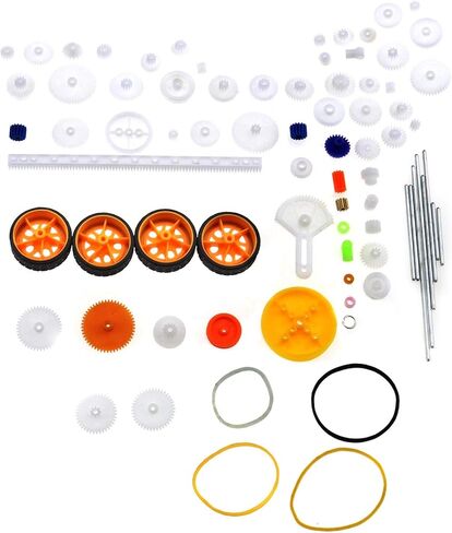 خلق فكرة 78 قطعة لعبة سيارة والعتاد المحور حزام البلاستيك حزمة نموذج الملحقات مجموعة DIY RC طائرة روبوت مشروع متنوعة in Kuwait