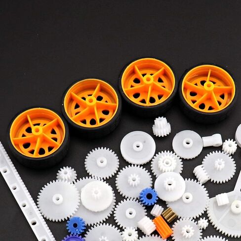 خلق فكرة 78 قطعة لعبة سيارة والعتاد المحور حزام البلاستيك حزمة نموذج الملحقات مجموعة DIY RC طائرة روبوت مشروع متنوعة in Kuwait