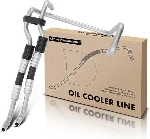 مجموعة خرطوم مبرد زيت ناقل الحركة الأوتوماتيكي A-Premium متوافقة مع Ford F-250 Super Duty F-350 Super Duty 2005-2007 Excursion 2005 in Saudi Arabia