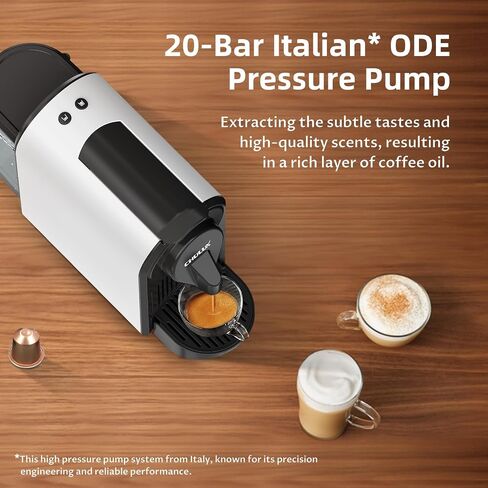 CHULUX Bafèstro Espresso Machine, 20 Bar Italian ODE Pump Mini Espresso Machine for Nespresso Original Capsules, Single Serve Coffee Machine for Home Espresso & Lungo Maker, One-Touch, 1400W in Saudi Arabia
