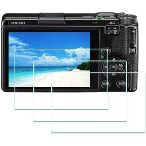 ULBTER GR III Screen Protector for Ricoh GR III Digital Camera, 0.3mm 9H Hardness Tempered Glass Ricoh GRIII Screen Saver Edge to Edge Protection, Anti-Scrach Anti-Fingerprint Anti-Bubble [3 Pack] in Kuwait
