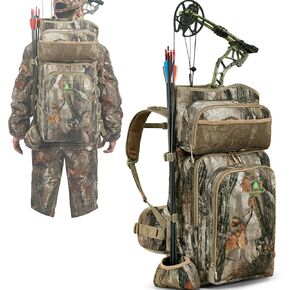 Bow Hunting Backpack for Men, Saddle Camo backpack with Bow Holder, Compound Bow Hunting Bag for Deer and Elk Hunting in Kuwait