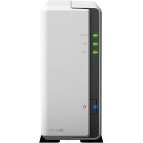 Synology DiskStation DS120j Mini Desktop NAS Server، Marvell Armada 3700 88F3720، 512 ميجابايت DDR3L، 8 تيرابايت SATA، برنامج Synology DSM in Kuwait