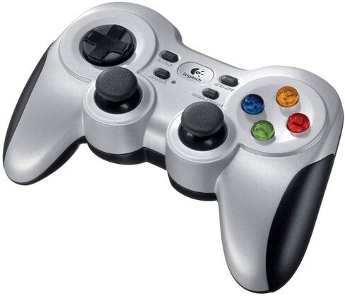 Logitech G F710 Wireless Gamepad, 2.4 GHz Wireless with USB Nano-Receiver, Controller Dual Vibration Feedback, 4 Switch D-Pad, PC - Grey/Black in Saudi Arabia