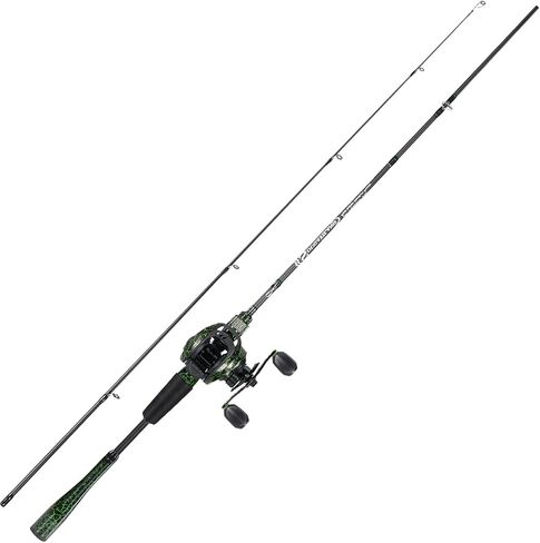 Sougayilang Casting Fishing Rod Combos, IM6 Graphite 2Pc Blanks, Anti-Reverse Baitcasting Reel, Stainless Steel Guides in Saudi Arabia