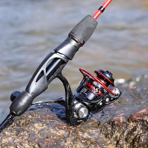 Sougayilang Fishing Rod, Ultralight Sensitive 2 Pieces Trout Spinning Rod, Stainless Steel Line Guides Fishing Pole with Comfortable EVA Grip Rod Handle in Saudi Arabia