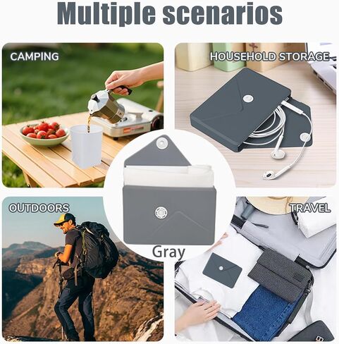 Silicone Foldable Cup – Foldable Travel Cup, Suitable for Camping, Hiking, and Outdoor Activities | Ieak-Proof Portable Drinking Cup | Wallet-sized, can Hold other Small Items (250ml) in Saudi Arabia