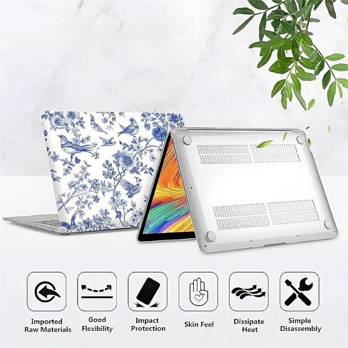 Case Compatible with MacBook Air 13 Inch 2022 2021 2020 2019 2018 Release Model A2337 M1 M2 A2681, Art Protector Cover for Air13 Retina Display with Touch ID-Coffee On Books in Saudi Arabia