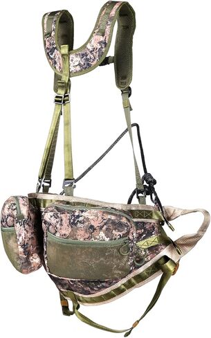 UIIHUNT Hunting Saddle, The Gen 3 Hunting Saddle, Lightweight Tree Saddle, Comfortable Saddle Hunting Kit, Includes Bridge, Expandable Saddle, 2X Tree Saddle Dump Pouch and Suspenders in Saudi Arabia