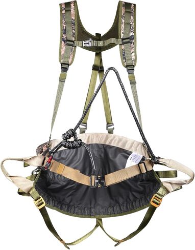 UIIHUNT Hunting Saddle, The Gen 3 Hunting Saddle, Lightweight Tree Saddle, Comfortable Saddle Hunting Kit, Includes Bridge, Expandable Saddle, 2X Tree Saddle Dump Pouch and Suspenders in Saudi Arabia