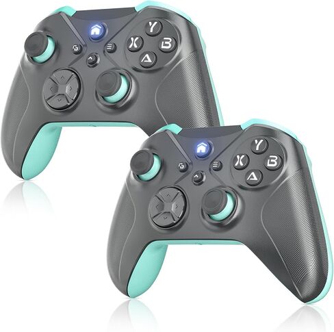 Gamrombo 2 Pack Wireless Controller Replacment for Xbox,Compatible with Xbox One,Xbox Series X/S, with Turbo/Macro Function/3.5mm Headphone Jack, Need Update The Software to Pair with The Xbox in Saudi Arabia