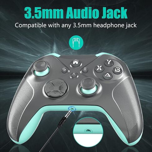 Gamrombo 2 Pack Wireless Controller Replacment for Xbox,Compatible with Xbox One,Xbox Series X/S, with Turbo/Macro Function/3.5mm Headphone Jack, Need Update The Software to Pair with The Xbox in Saudi Arabia