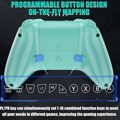 Gamrombo 2 Pack Wireless Controller Replacment for Xbox,Compatible with Xbox One,Xbox Series X/S, with Turbo/Macro Function/3.5mm Headphone Jack, Need Update The Software to Pair with The Xbox in Saudi Arabia