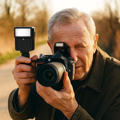 Tronixpro Digital Camera Flash with Shoe Bracket for Sony, Nikon, Canon, Pentax, Olympus & More Cameras & Camcorders in Saudi Arabia