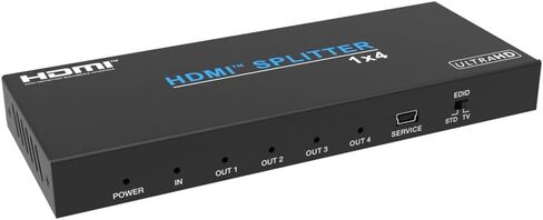 Monoprice 4K60 1x4 Video Splitter with HDMI Supports HDR HDCP 2.2 and YCbCr 4:4:4 in Saudi Arabia