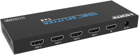 Monoprice 4K60 1x4 Video Splitter with HDMI Supports HDR HDCP 2.2 and YCbCr 4:4:4 in Saudi Arabia
