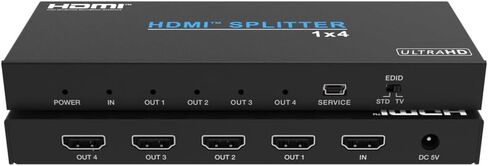 Monoprice 4K60 1x4 Video Splitter with HDMI Supports HDR HDCP 2.2 and YCbCr 4:4:4 in Saudi Arabia