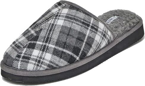 BORN Quilted Corduroy or Plaid Mens Slippers, Fleece or Sherpa-Lined House Slippers for Men, Gifts for Him in Saudi Arabia