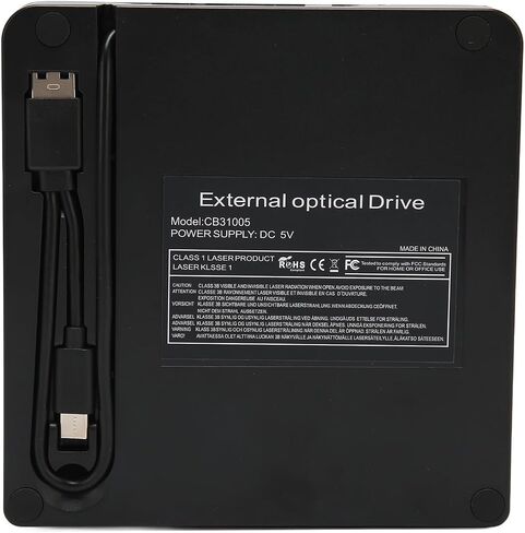 محرك أقراص DVD خارجي USB 3.0 Type C مشغل DVD محمول عالمي نحيف CD ROM ناسخ الكاتب لأجهزة الكمبيوتر المحمول المكتبية in Kuwait