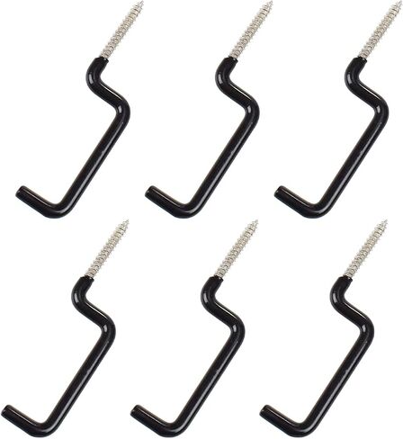 Archery Bow Hook Real Tree Stand Bow Hangers Bow Gear Holder Outdoor Hunting Accessory Black(6pcs/Pack in Saudi Arabia