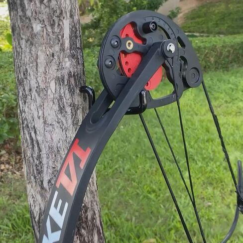 Archery Bow Hook Real Tree Stand Bow Hangers Bow Gear Holder Outdoor Hunting Accessory Black(6pcs/Pack in Saudi Arabia