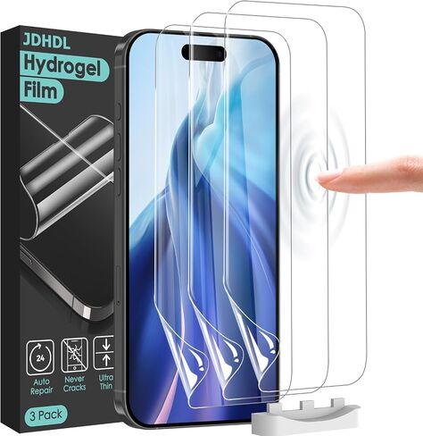 3 Pack Flexible Film for iPhone 17 Pro Max Screen Protector[NOT GLASS], Non-breakable Soft TPU Hydrogel Film for iPhone 17 Pro Max, Invisible Thin, Scratch Resistant, Self-Healing in Saudi Arabia