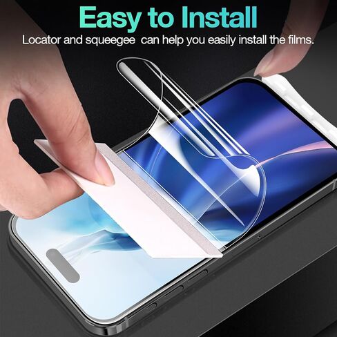 3 Pack Flexible Film for iPhone 17 Pro Max Screen Protector[NOT GLASS], Non-breakable Soft TPU Hydrogel Film for iPhone 17 Pro Max, Invisible Thin, Scratch Resistant, Self-Healing in Saudi Arabia
