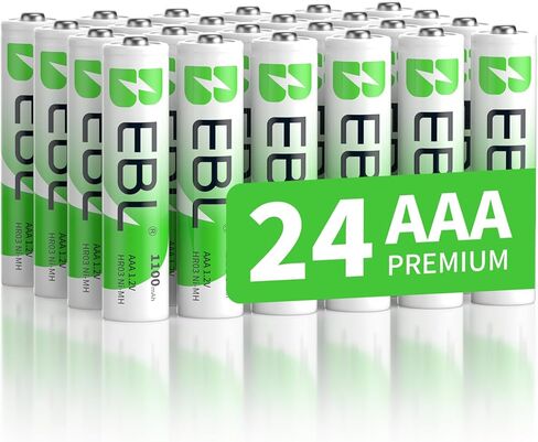 EBL AAA Rechargeable Batteries, 8-Count, Ni-MH 1100mAh 1.2V Triple A Batteries in Saudi Arabia