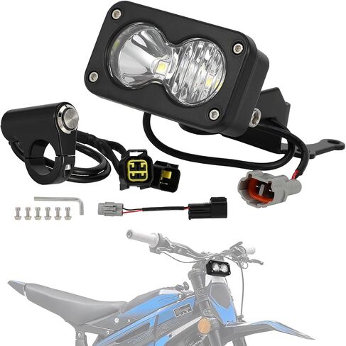 Headlight Kit 6000-6500K Led Light Bar with Switch for Talaria Sting R MX4 Spot Flood Combo Dirt Bike Light Kit Motorcycle Headlamp Accessories Bright Front Lamp Clear White in Saudi Arabia