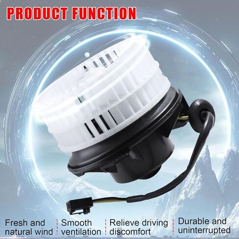 700012 محرك سخان التيار المتردد HVAC منفاخ المحرك مناسب لـ 2002-2008 لدودج رام 1500/2003-2009 رام 2500/2003-2009 رام 3500/2009-2010 لدودج رام 4500/2002-2004 لسيارة جيب جراند شيروكي، PM9198 in Kuwait