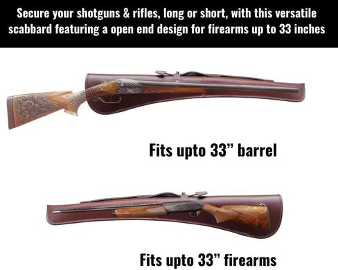 Leather Gun Scabbard Cover 33-Inch for Shotgun & Rifle Case, Made with 100% Premium Leather, Shotgun Rifle Case in Saudi Arabia