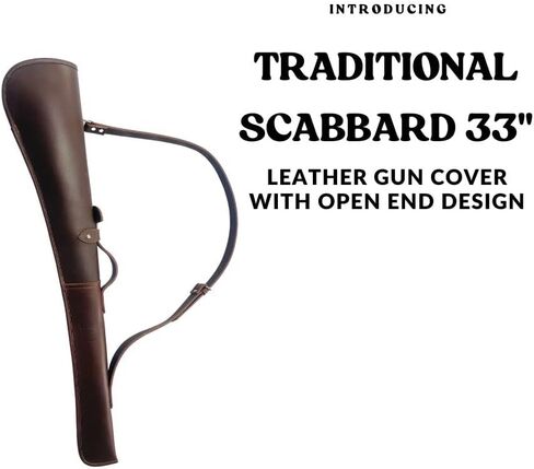 Leather Gun Scabbard Cover 33-Inch for Shotgun & Rifle Case, Made with 100% Premium Leather, Shotgun Rifle Case in Saudi Arabia
