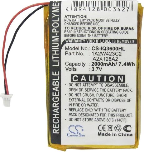 Replacement Battery for Garmin iQue 3200 iQue 3600 iQue 3600a Part NO 1A2W423C2 A2X128A2 in Saudi Arabia