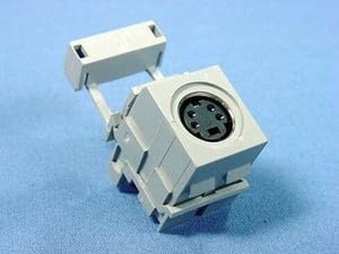 #US Gray 4-Pin S-Video Jack 110 Termination Cat 5 5e 6 40734-SVG in Saudi Arabia