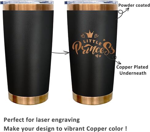 20 oz Tumblers Stainless Steel Tumbler with Lid and Straw Insulated Copper Coffee Mug for Laser Graving 38oz Powder Coated Cup(Mix6A) in Saudi Arabia